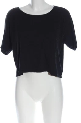 AMERICAN APPAREL Shirt basique Dames Haut T EU 38 noir style décontracté - Photo 1/4
