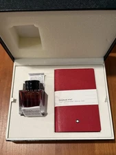 Montblanc Red Ink And 147 Notebook Set 117597