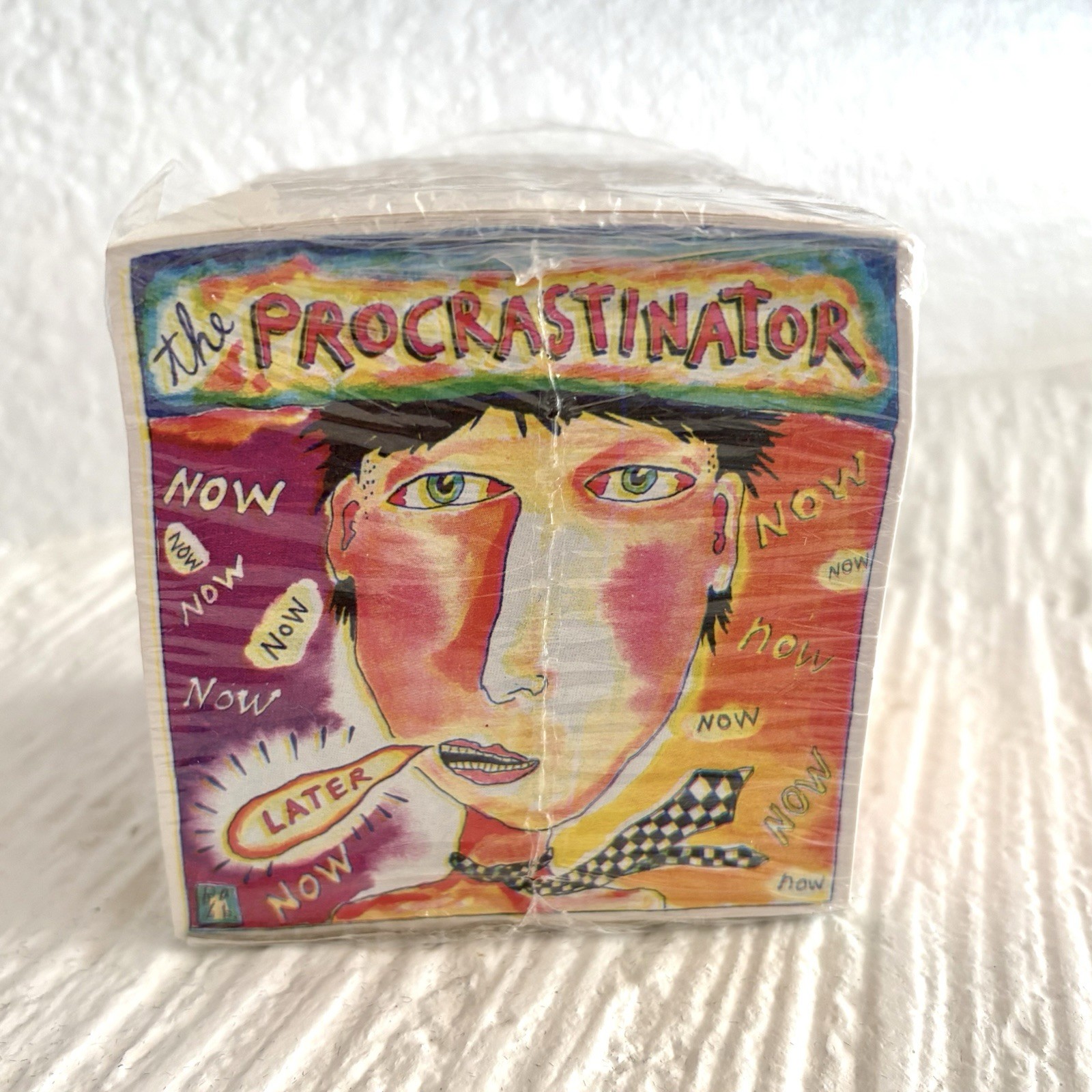 Vintage NEW Fred Babb The Procrastinator Note Pad Cube 3.5 x 3.5 RARE