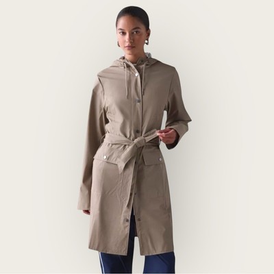 NWOT Rains x Urban Outfitters Women's Waterproof Trench Coat Rain Coat Classic