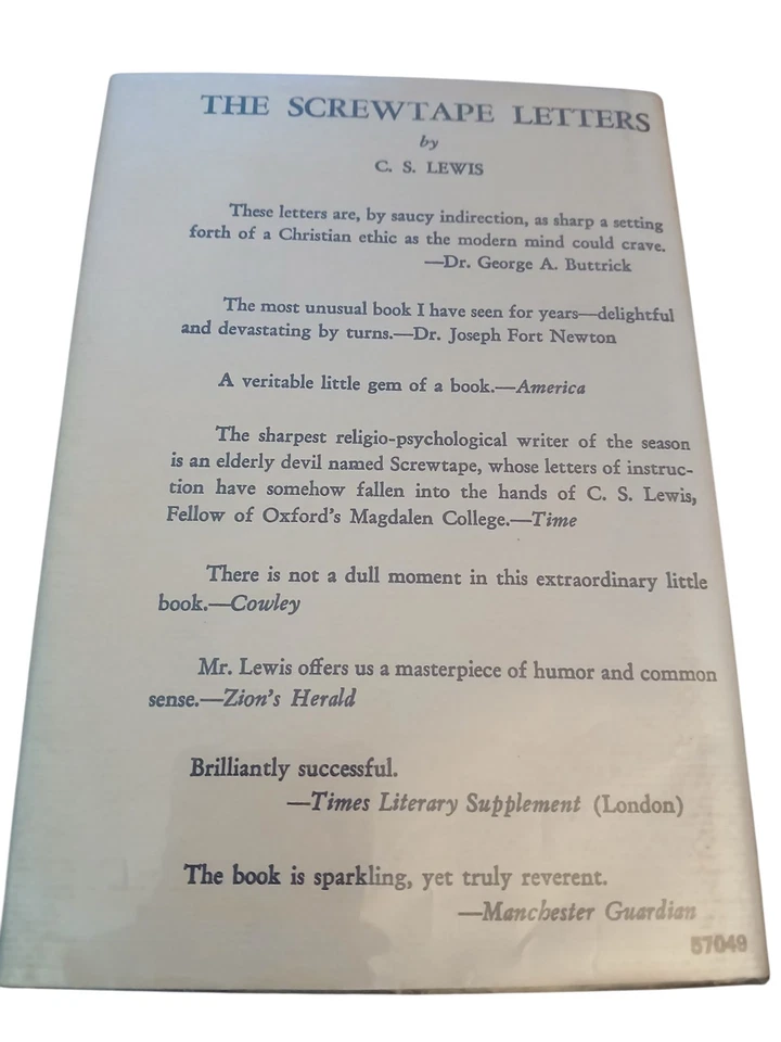 Чехол для христианства C. S. Lewis в твердом переплете 1968 - Изображение 3 из 4