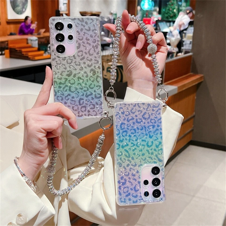 For Samsung S25 Ultra S24 S23 S22FE Plus A35 A36 Leopard Print Cell Phone Cover - Image 4 of 4