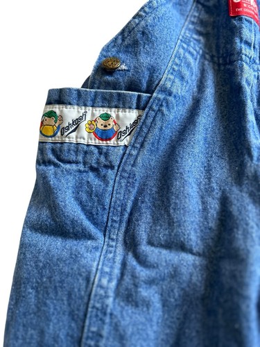 Vintage OshKosh B'Gosh Vestbak Bubble Romper Baseball Bears Overalls USA 24 M - Picture 2 of 11