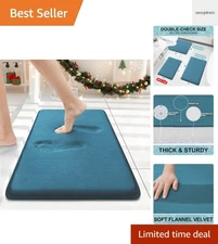 Memory Foam Bath Mat 24x16, Extra Soft and Absorbent Bathroom Mats, Non Slip ...
