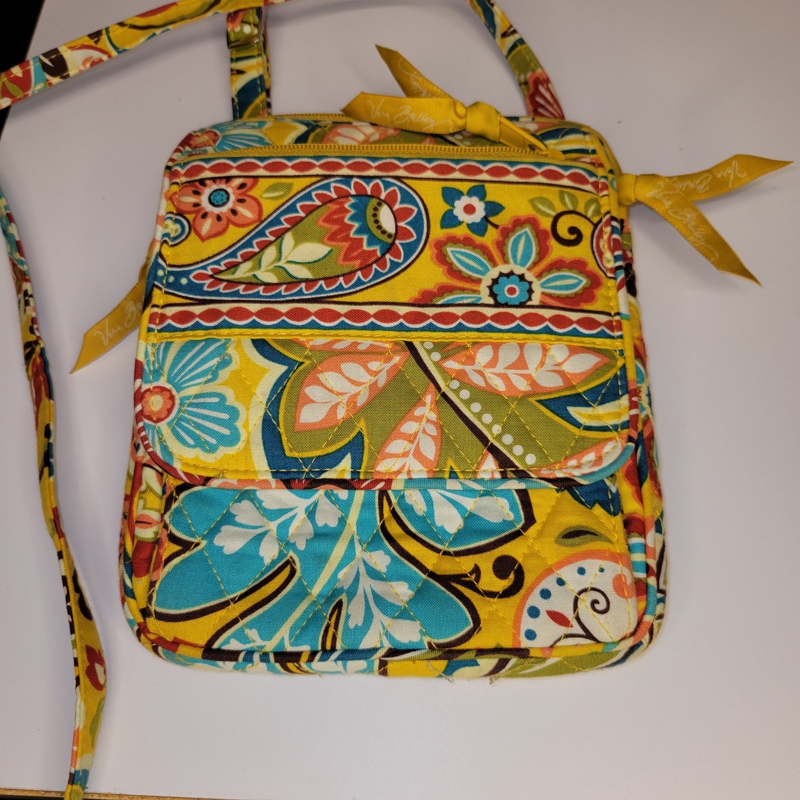 Vera Bradley Venetian Paisley Mini Hipster Cross Body Shoulder Adjustable Purse