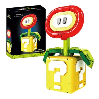LEGO Super Mario Fire Flower Plant Building Block Set Game Model Brick Toys 349pcs