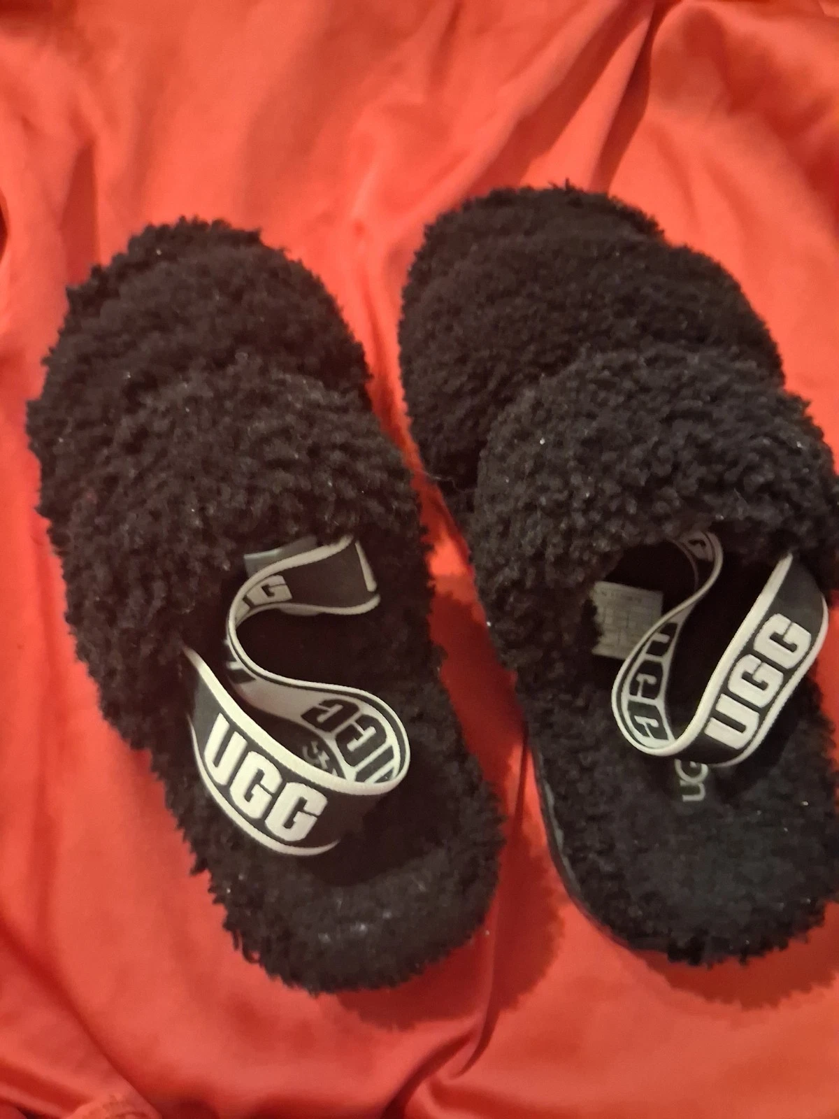 UGG Ciabatte da donna Fluff Yeah Slide nere taglia 6