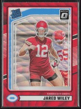 2024 Donruss #387 Jared Wiley Optic Rated Rookies Preview Red Wave