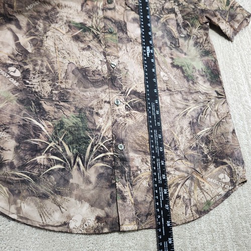 NOMAD Camo Shirt Men Small Vented Performance Bird Hunting Mossy Oak Migrate - Picture 4 of 12
