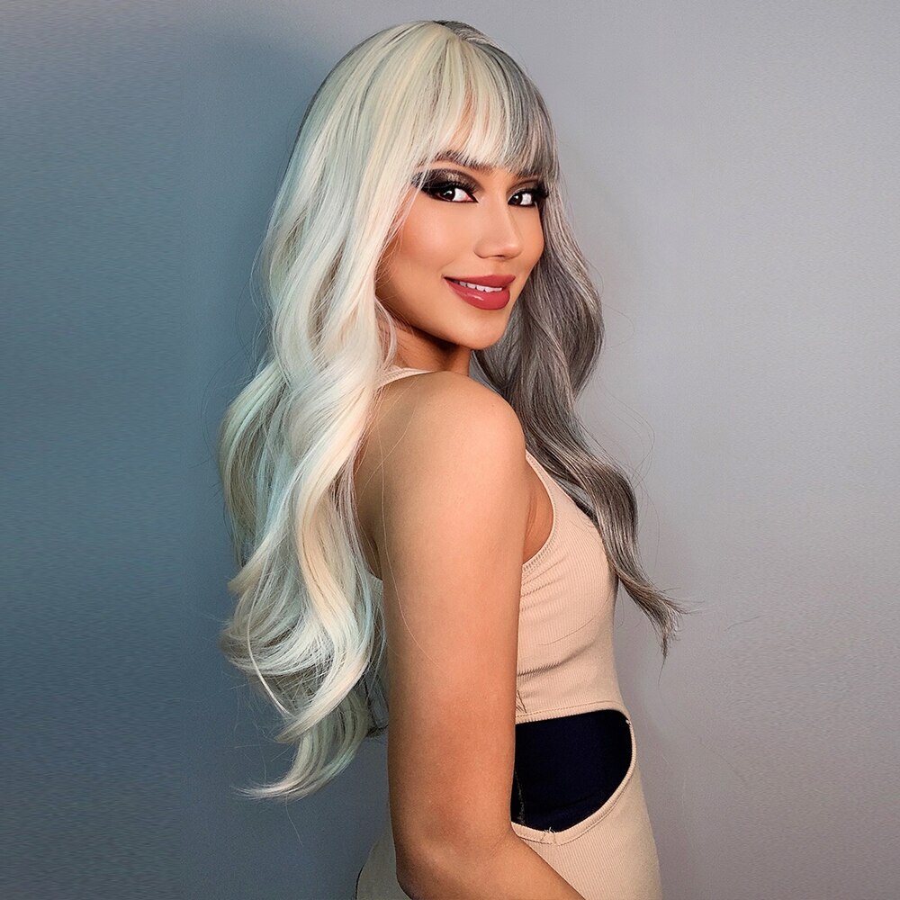 ?MOOLAH PLATINUM GREY 24” COACHELLA CELEBRITY WIG Accessories | Moolah Platinum Grey 24 Coachella Celebrity  main image 4