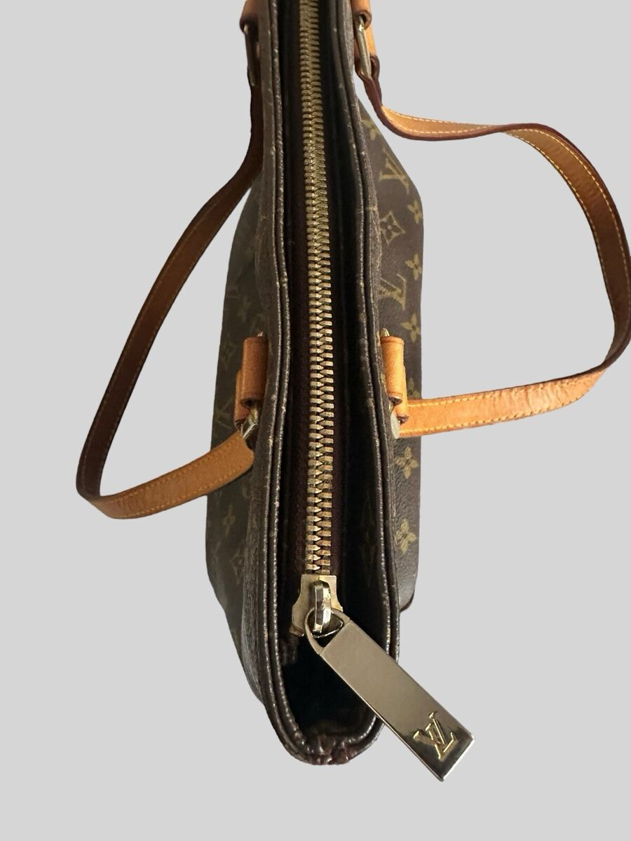 Louis Vuitton Cabas Piano Monogram Canvas Leather Shoulder Louis Vuitton Cabas Piano Monogram Canvas Leather Shoulder