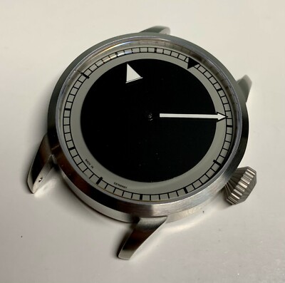 MAGIC HOUR WATCH KIT FOR ETA 6497-1, 316L ST. STEEL CASE PVD, GREY DIAL - NEW!
