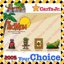 Carl's Jr. 2005 TIKIMON Hawaii Tiki Mon IDOL Island MEZCO TOYZ YOUR Toy CHOICE