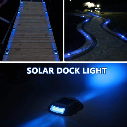 12LED Solar Driveway Light Deck Pathway Lights Solar Dock LED Light Safety Light - Picture 3 of 19
