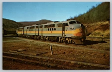 NEW YORK, ONTARIO & WESTERN 601 FT Train Locomotive Postcard