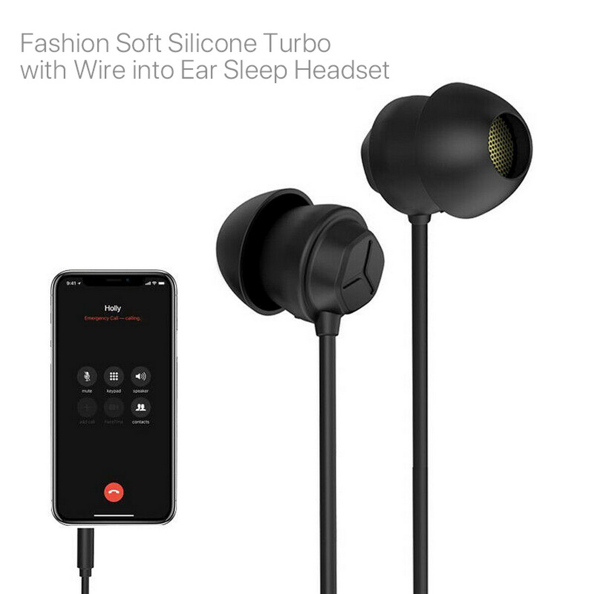Sleep Earphone AntiNoise InEar UltraSoft Headphones Earbuds Headset