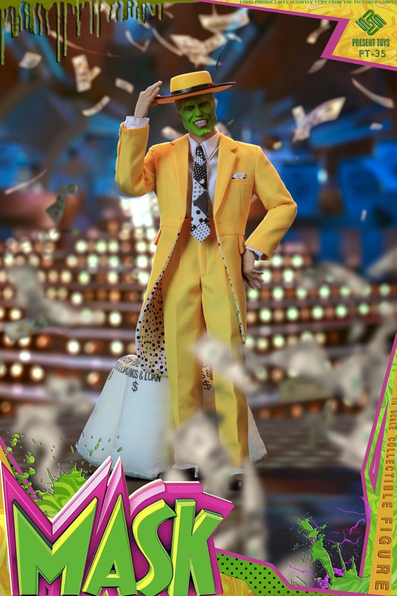Present Toys製 Mask マスク 1/6アクションフィギュア PRESENT TOYS THE MASK 1/6 Jim Carrey Action Figures 12