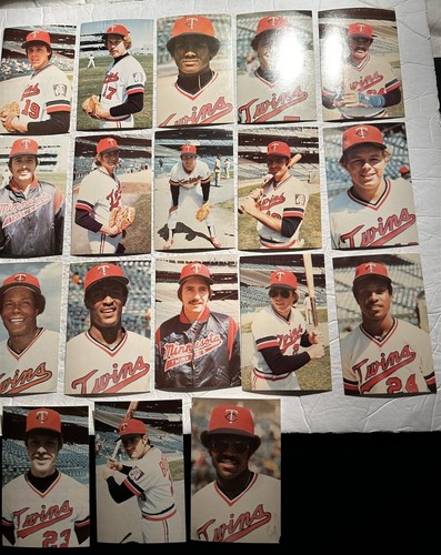 1978 MINNESOTA TWINS Complete TEAM Postcard Set of 25 GOLTZ Smalley WYNEGAR - Picture 3 of 3