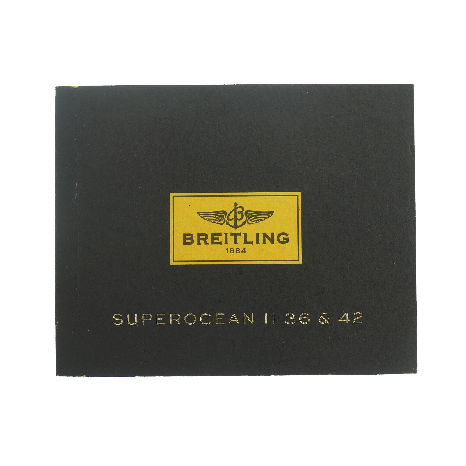 BREITLING AUTHENTIC SUPEROCEAN II 36 & 42 WATCH INSTRUCTION MANUAL BOOKLET