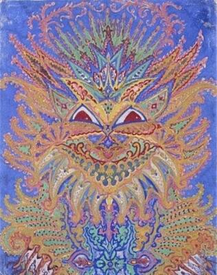 Louis Wain Kaleidoscope Cats VI 1920 17''x 22'' Archival Art Print