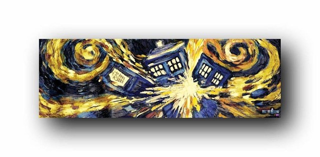tardis exploding van gogh