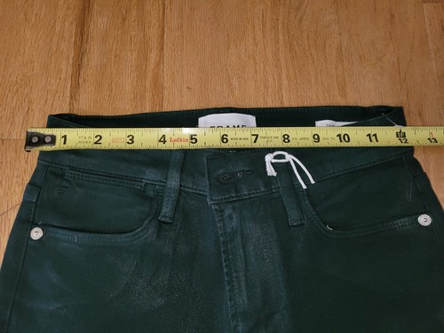 Frame Le High Straight Coated Jeans Pine Green Size 26 - Bild 10 von 15