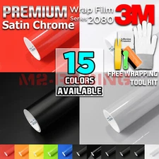 Genuine 3M 2080 Black Vinyl Vehicle Wrap Car Sticker Film Decal Bubble Free