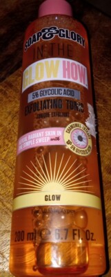 Soap And Glory IN THE GLOW HOW 5% Glycolic Acid Exfoliating Tonic, 6.7 fl oz