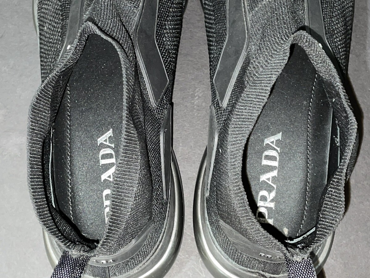 PRADA Polyester 2Tg133 Socks Sneakers Black Fashion sneakers
