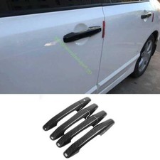 Cubierta de manija de puerta lateral exterior lateral de fibra de carbono para Honda Civic 2006-10 2011