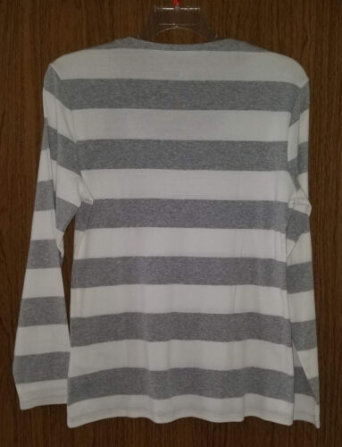 Tommy Hilfiger Damen VNeck, Baumwolle, L/Ärmel T-Shirt, Gr. XL (US) Neu mit Etikett. 100 % authentisch - Bild 2 von 2