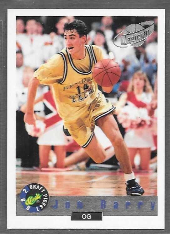 1992 Classic Draft Picks Magician #BC6 JON BARRY RC - Yellow Jackets - NM/Mint