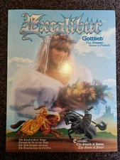 Excalibur - Gottlieb Pinball ORIGINAL Promo Advertising Flyer - last one