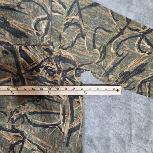 Cabelas Shirt Mens 3XL Button Up Flannel Fleece Mossy Oak Camouflage Polartec - Picture 8 of 10