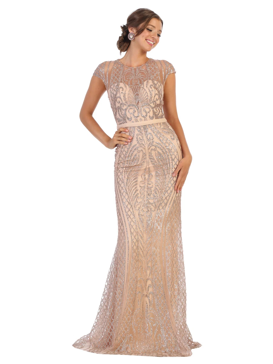 Plus Size Embroidered Elegance Evening Formal Gown -Kiyonna