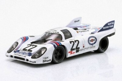 Brumm Porsche 917k 4.9l Team Martini Racing N 22 Winner 24h Le Mans 1971 Helmut Marko Gijs Van Lennep 1 43 Bila Modra Cervena