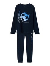 NAME IT Jungen Pyjama Schlafanzug dunkelblau ...