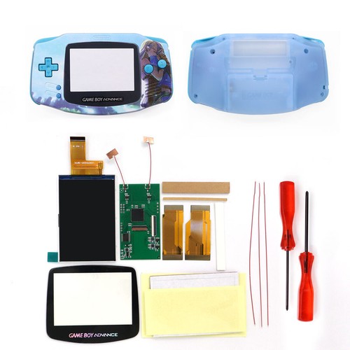 3.0 inch V5 GBA IPS LCD High brightness LCD Kits W/Pattern Shell For GameBoy Adv - Picture 37 of 53
