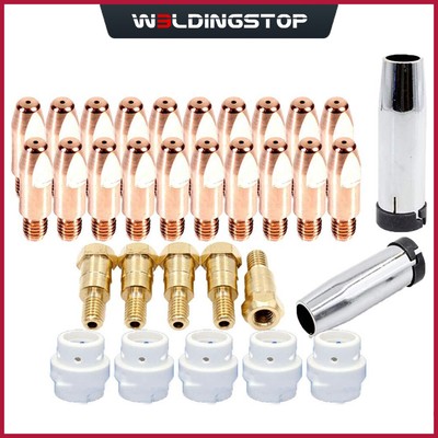 MIG Contact Tip 140.0051 Tip Holder Gas Nozzle Gas Diffuser fr Binzel 24KD Torch