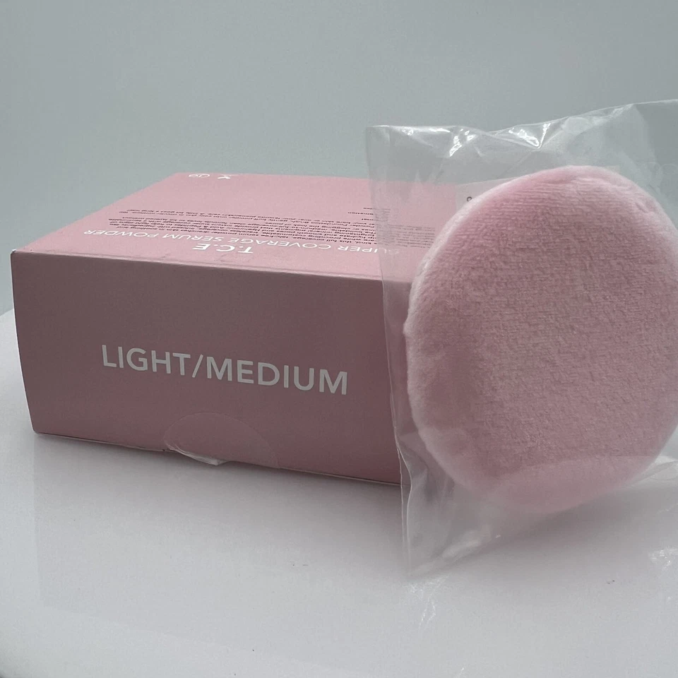 DOLL 10 T.C.E. Super Coverage Talc-Free Serum Powder Foundation Lt/Med W/Puff - Image 4 of 4