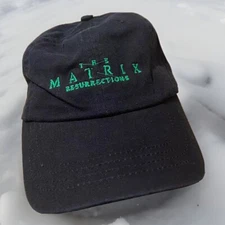 The Matrix Resurrections Movie Promo Hat NEW Adjustable Cap Neo Stitching