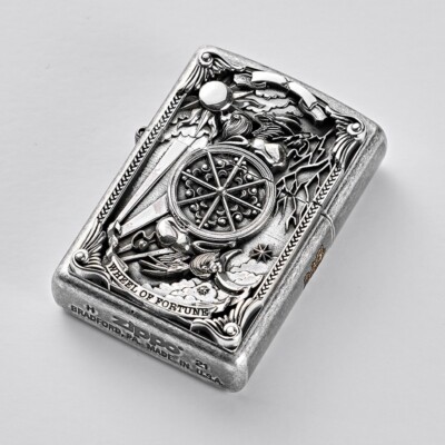 Zippo Lighter Wheel of Fortune Silver EMB Windproof Free Shipping New In Box