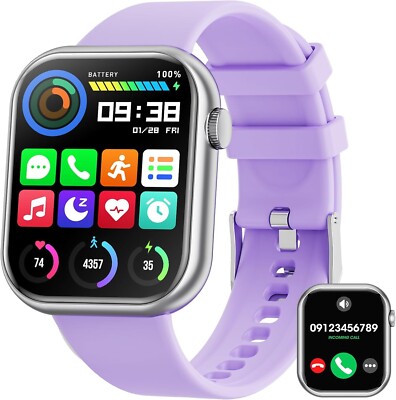 Smartwatch Damen mit Telefonfunktion Armbanduhr Watch für iPhone Android Huawei