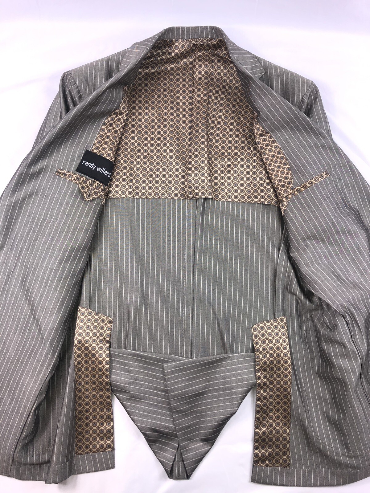 Randy Willard Gray Stripe Elbow Patch Functional … - image 6