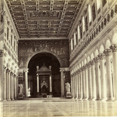 Italien Rom Roma Vatikan Palast Innenraum altes Stereoview Foto 1865