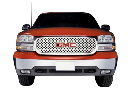 Putco 84102 Stainless Steel Punch Grille Overlay for 99-06 GMC Sierra/Yukon/XL Foto 3 de 4