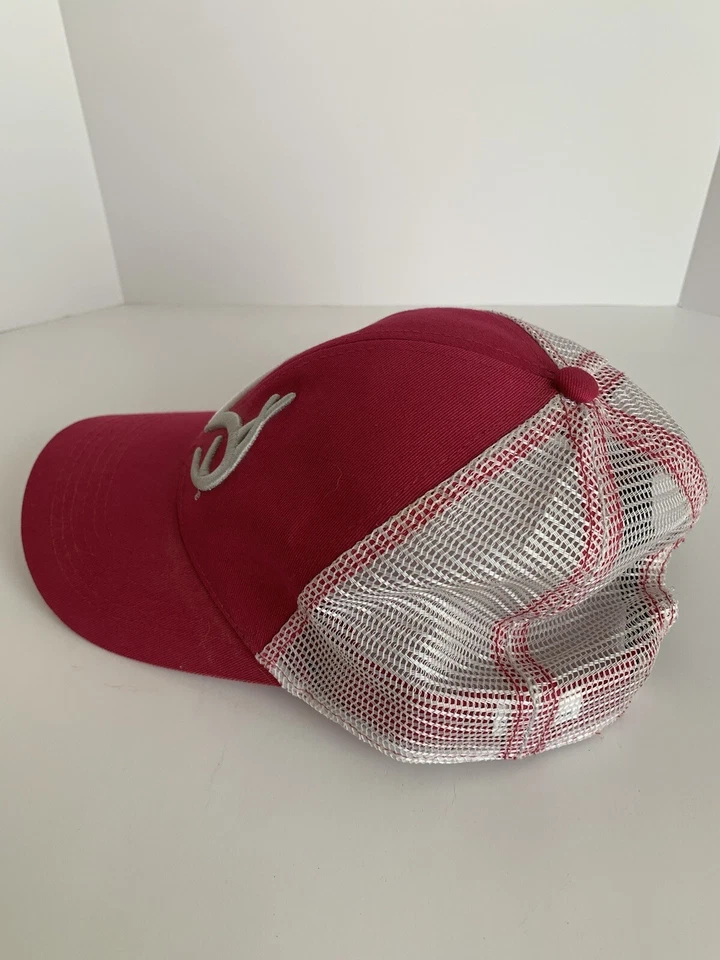 Realtree Mesh Back Ball Cap All Purpose Camo Pink White Trucker Baseball Hat - Image 3 of 4