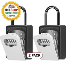 Caja De Bloqueo Para Llaves, Montaje En Pared Seguridad Combinada De 4 Dígitos