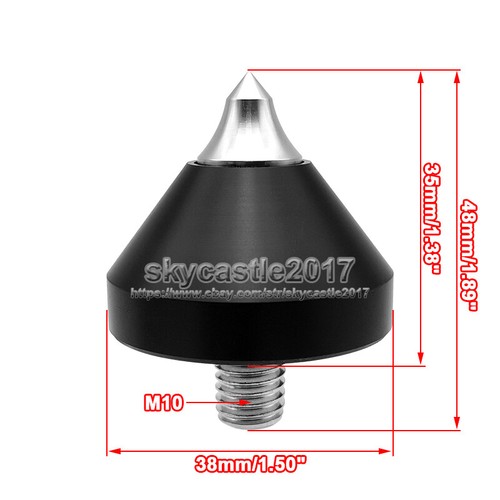 4 pz M6/M8/M10 316L altoparlante inox cuscinetto a spillo supporto isolamento cono piedi chiodo - Foto 10 di 14