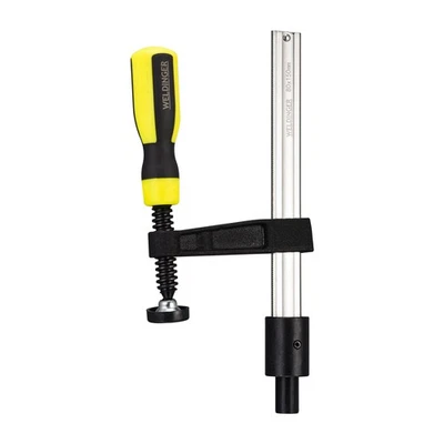 Schweißtisch-Schraubzwinge 80 x 150 mm System 16 Zweikomponentengriff WELDINGER